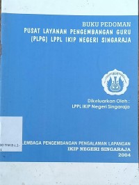 Image of Buku Pedoman Pusat Layanan Pengembangan Guru