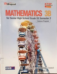 Image of Mathematics 3B for senior High School Grade XII Semester 2