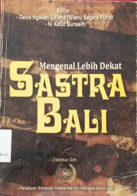 Image of Mengenal Lebih Dekat Sastra Bali